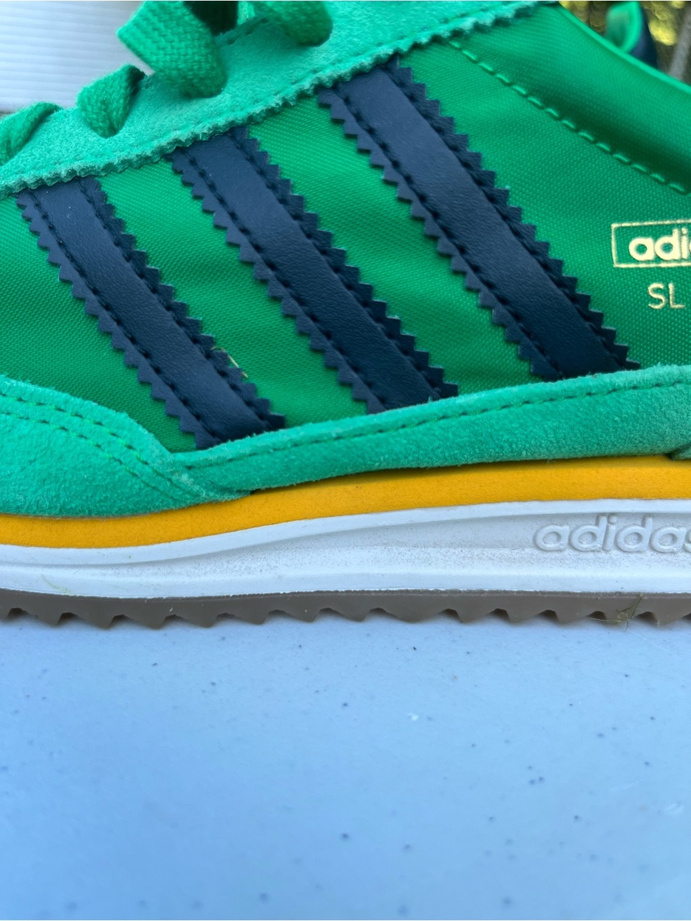 adidas Kids Green with  &  Accent SL Runner Sneakers Black& Green